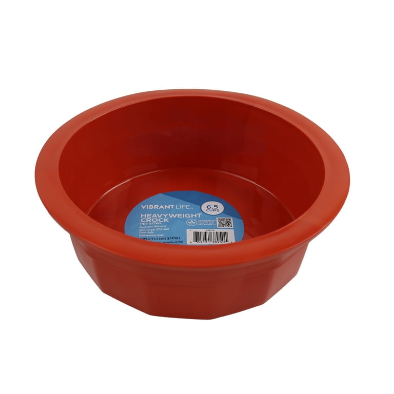 Single Low Pet Water or Food Bowls 8 Ounces (1 Cup) - Multiple Color  Options, Made in the USA - California Car Cover Co.