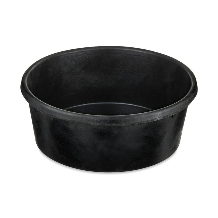 1 Gallon 4 Quart Rubber Feed Pan Pet Bowl Food Dish