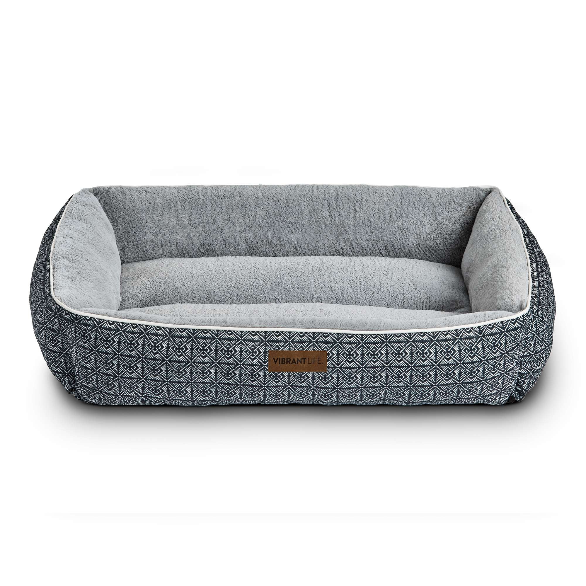 Vibrant Life Extra Large Dog Bed, Bolster Bed for Large Dogs, Extra ...