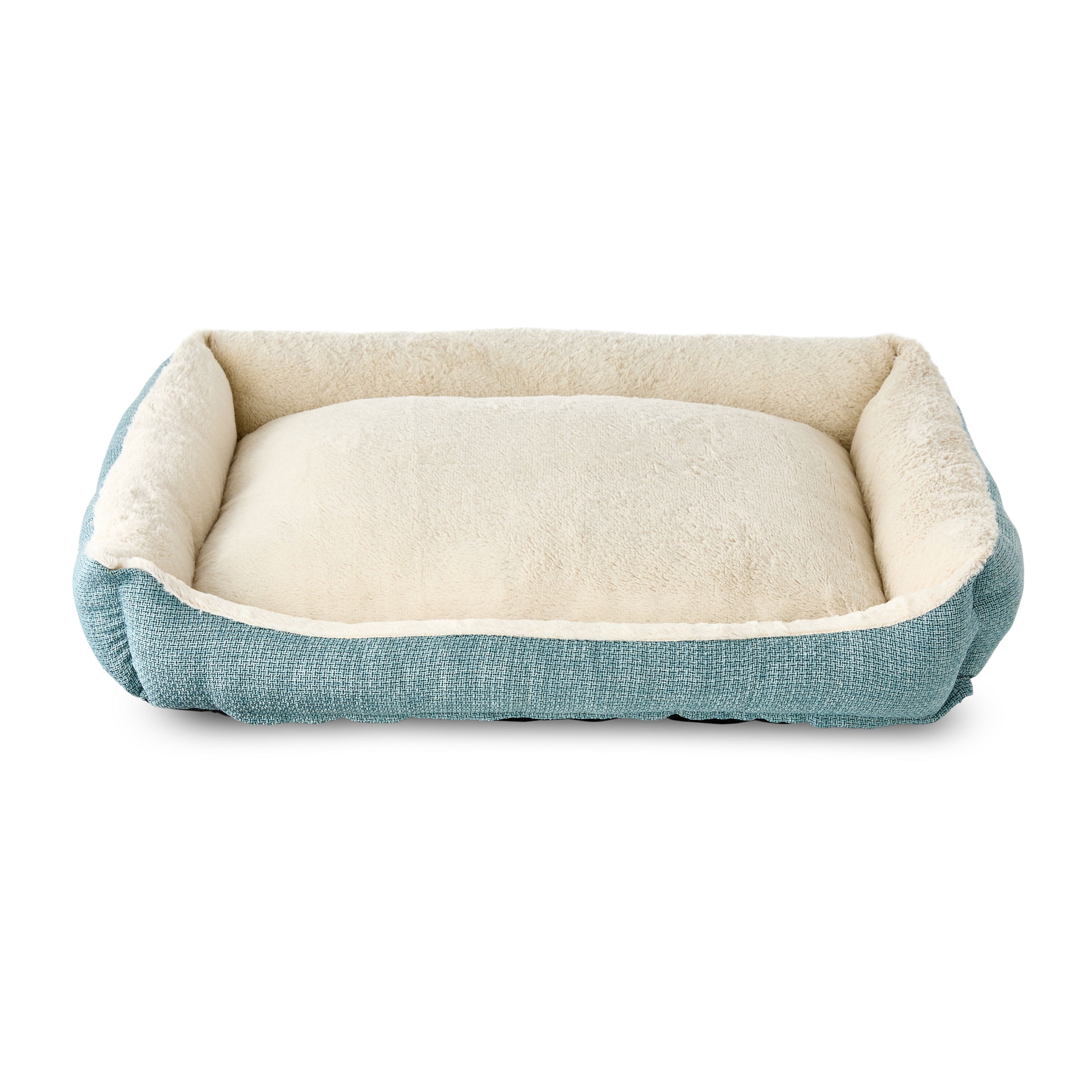Vibrant Life Large Luxe Cuddler Dog Bed, Blue, 27" x 36"