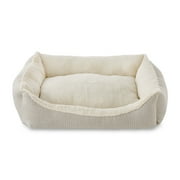 Vibrant Life Luxe Cuddler Pet Bed, Cream, 1 Count, 27" x 21"