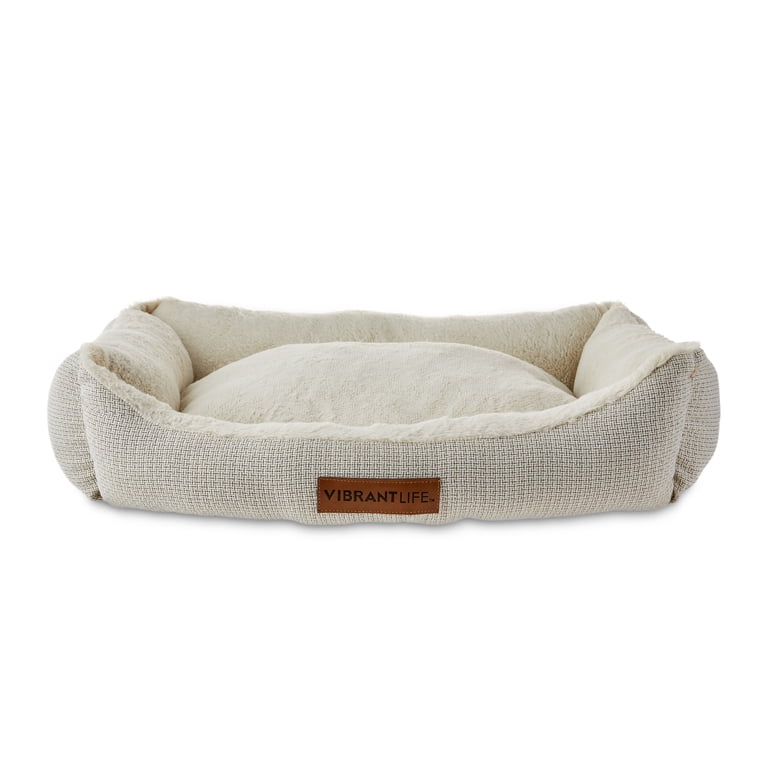 Vibrant Life Luxe Cuddler Pet Bed, Cream, Count, 27