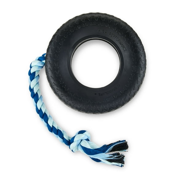 Vibrant Life Medium Chomp and Tug Buddy Dog Toy, Chew Level 3, 6"