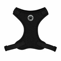 Vibrant Life Mesh Adjustable, Reflective Dog Walking Harness, Black,  Medium