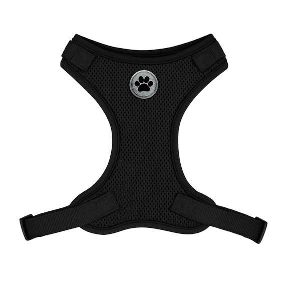 Vibrant Life Mesh Adjustable, Reflective Dog Walking Harness, Black, XS