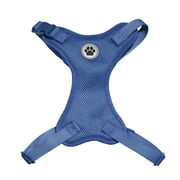 Vibrant Life Polyester Mesh Adjustable and Reflective Dog Walking Harness, Blue, L