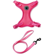 Vibrant Life Mesh Adjustable, Reflective Dog Walking Harness, with 4ft Leash included, Pink, Small