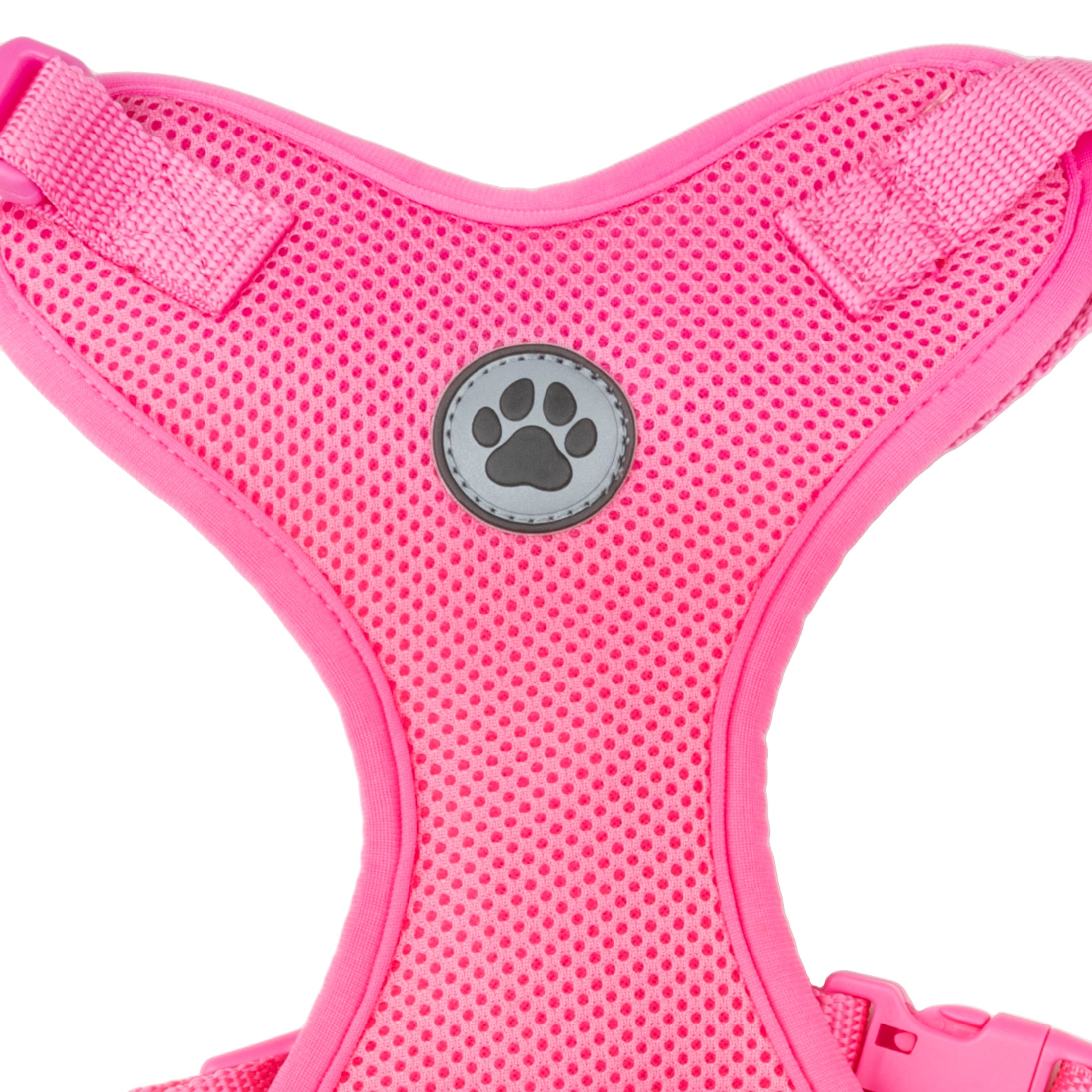 Vibrant Life Mesh Adjustable, Reflective Dog Walking Pet Harness, Pink