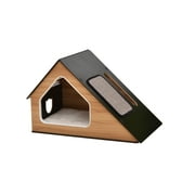 Vibrant Life Modern Cat Condo with Sisal Scratching Pad & Washable Mat