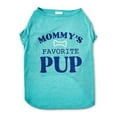 thumbnail image 1 of Vibrant Life Dog Clothes, Mommy's Favorite Pup T-Shirt, Blue, Medium, 1 of 9