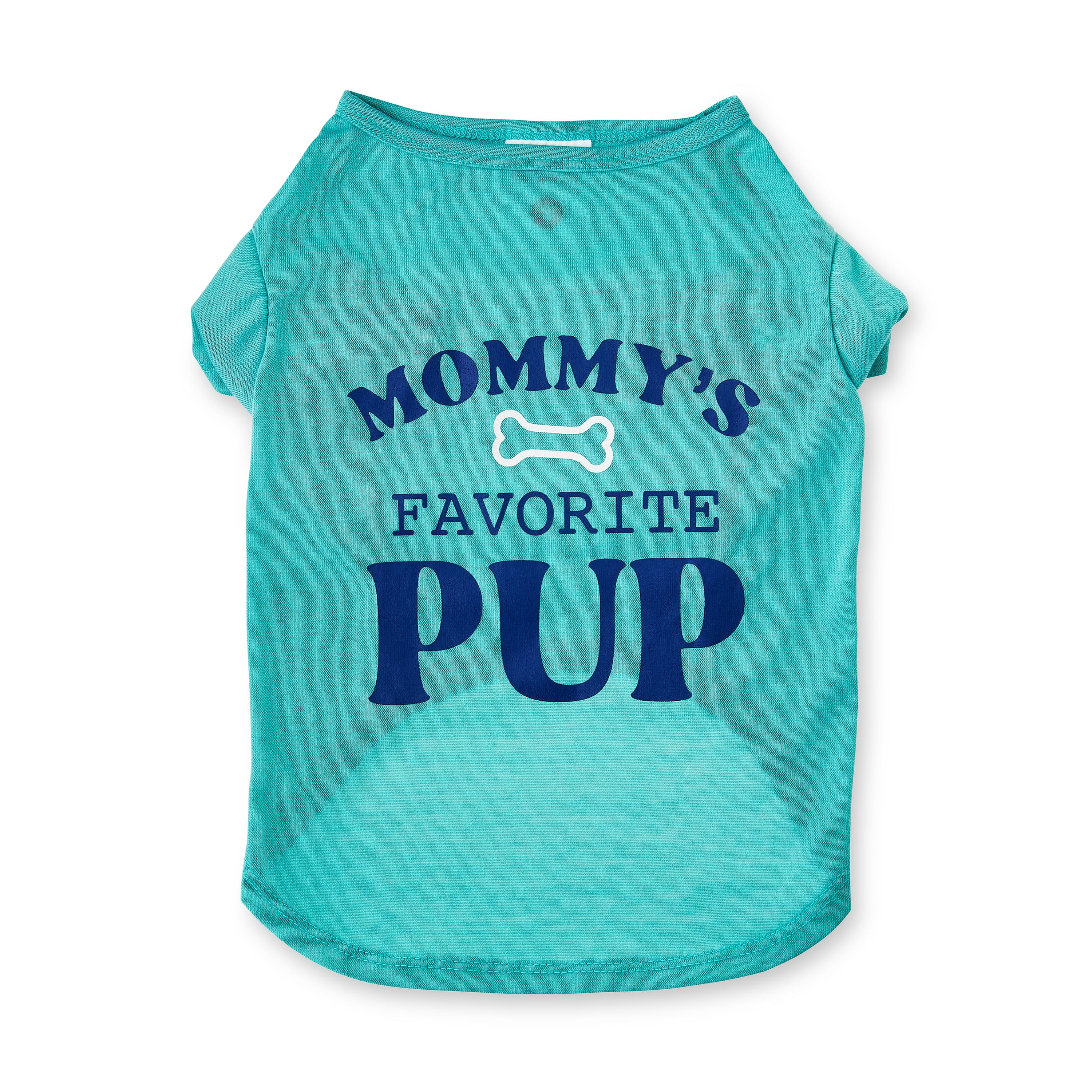 Vibrant Life Mommy's Favorite Pup Dog T-Shirt, Blue, Small