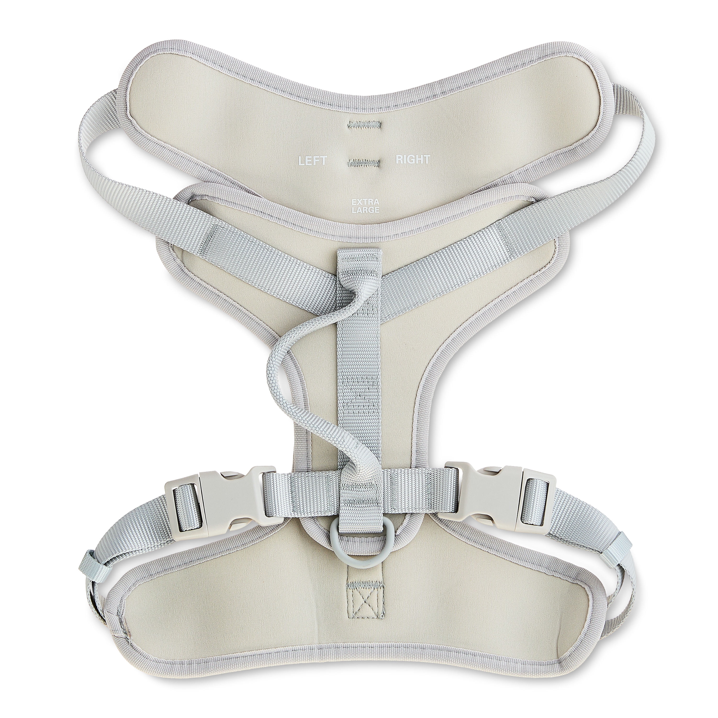 Vibrant Life Neoprene Comfort Control Monochrome Dog Harness, Gray, XL