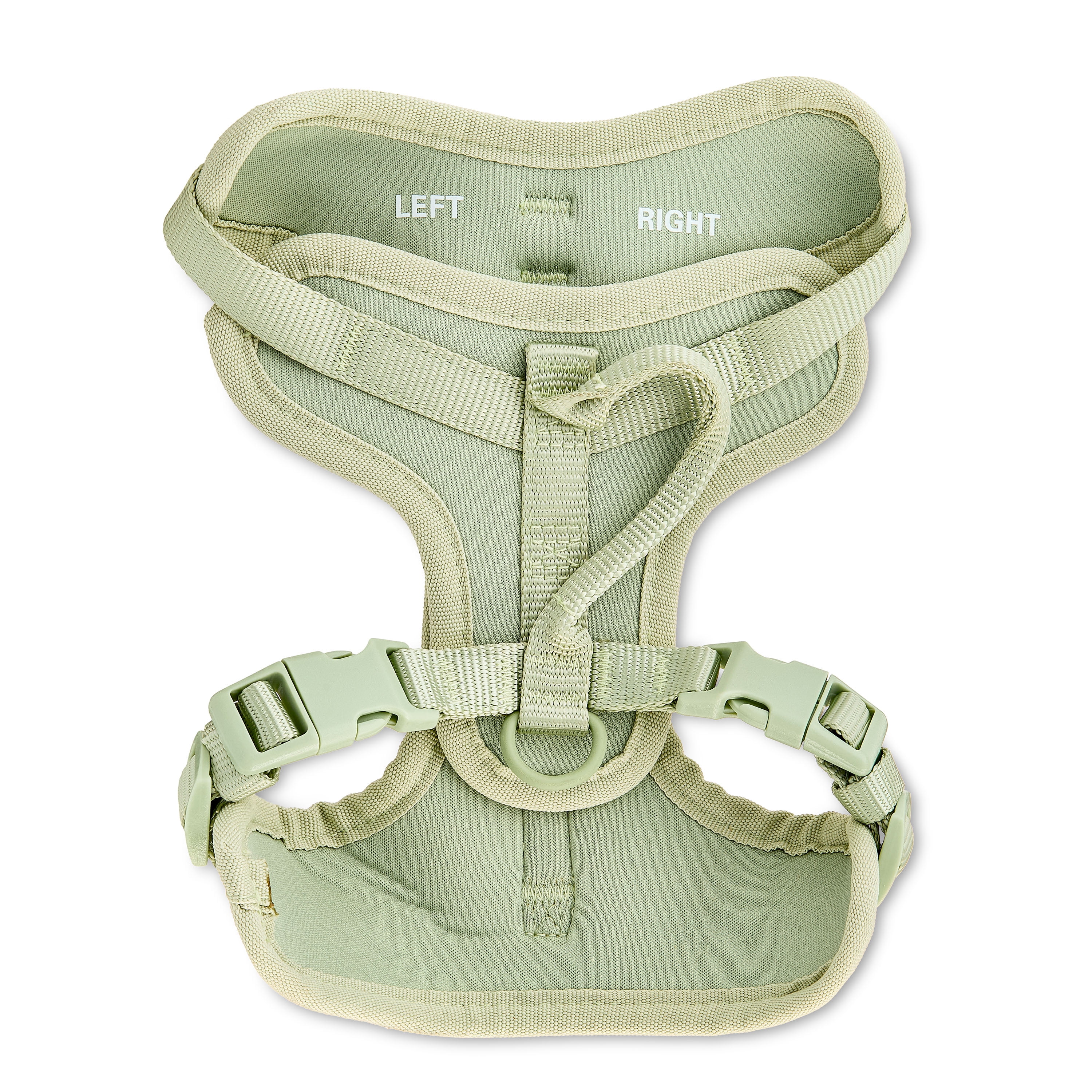 Vibrant Life Neoprene Comfort Control Monochrome Dog Harness, Sage Green, XS