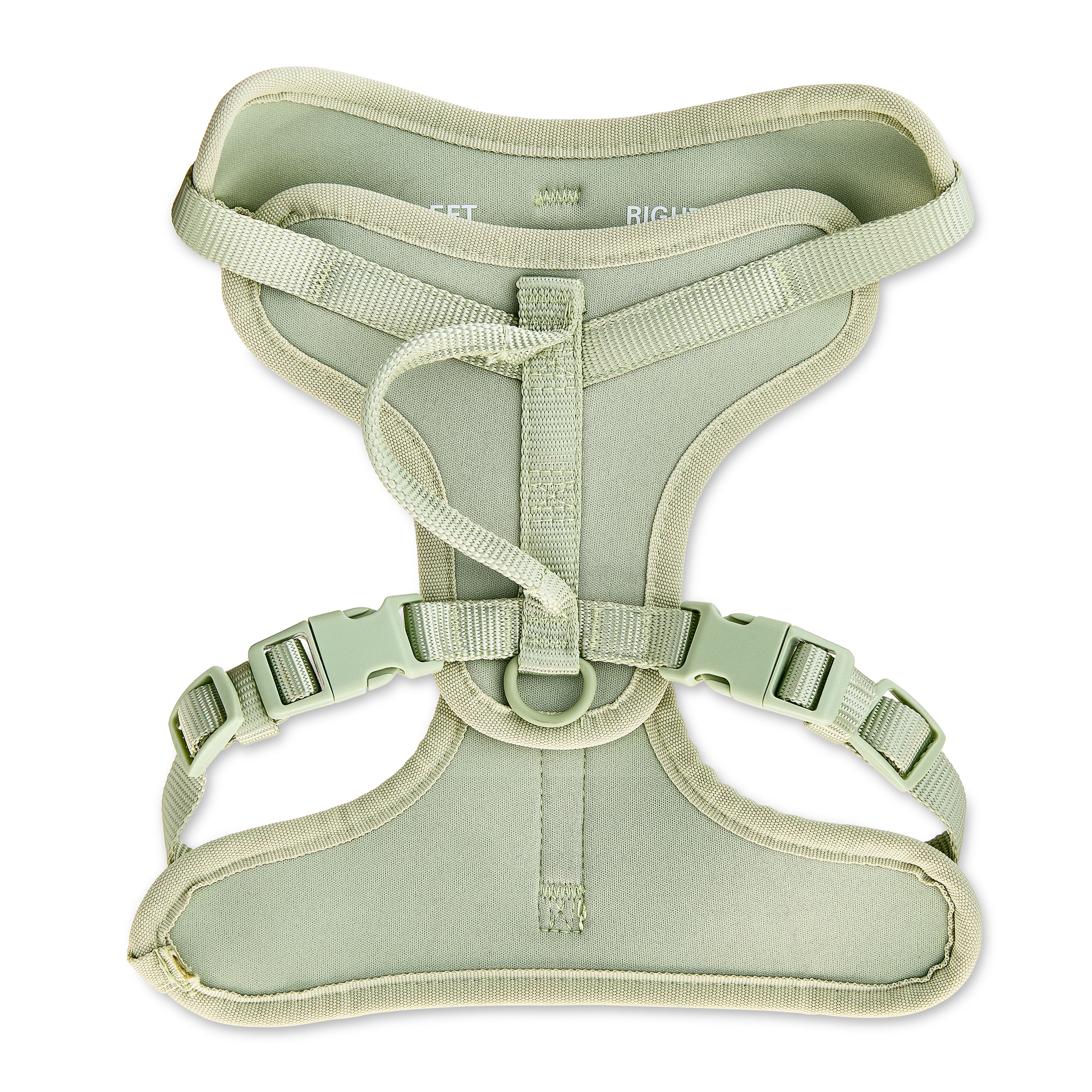 Vibrant Life Neoprene Comfort Control Monochrome Dog Harness, Sage Green, S