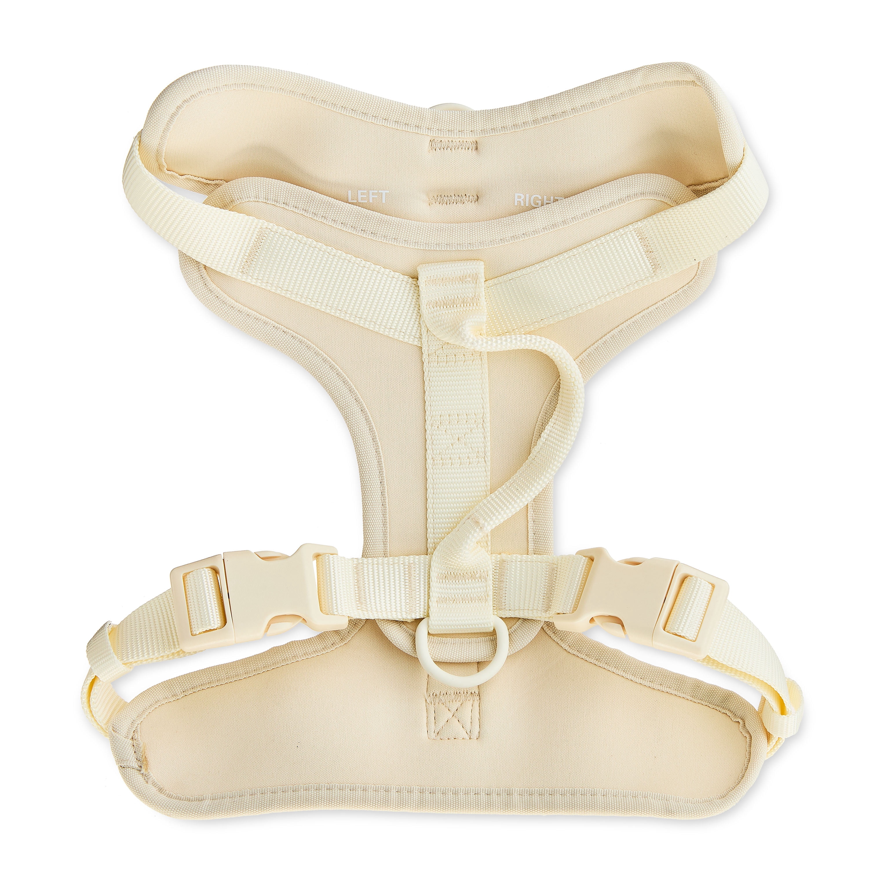 Vibrant Life Neoprene Comfort Control Monochrome Dog Harness, Vanilla Cream, L