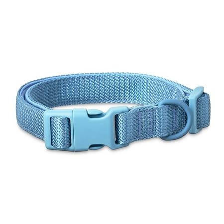 Vibrant Life Neoprene Cushioned Adjustable Dog Collar, Soft Blue, Medium