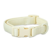 Vibrant Life Neoprene Cushioned Adjustable Dog Collar, Vanilla Cream, Small