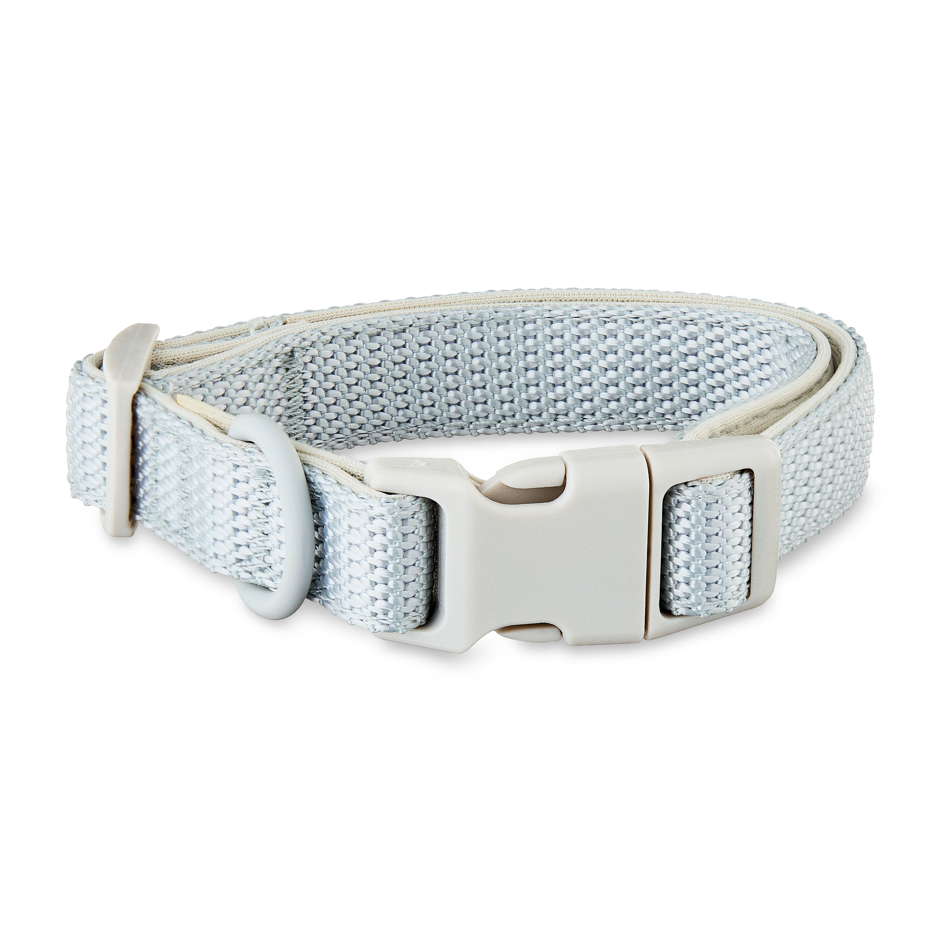 Vibrant Life Neoprene Cushioned Adjustable Dog Collar, Gray, S
