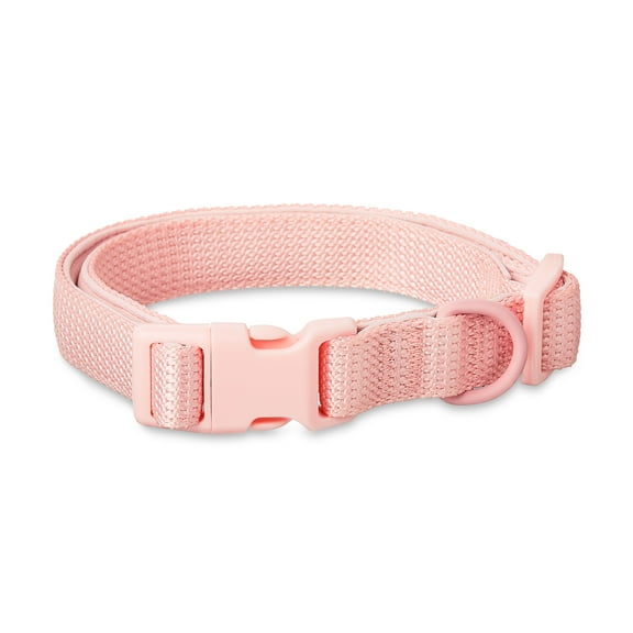 Vibrant Life Neoprene Cushioned Adjustable Dog Collar, Soft PInk, Medium