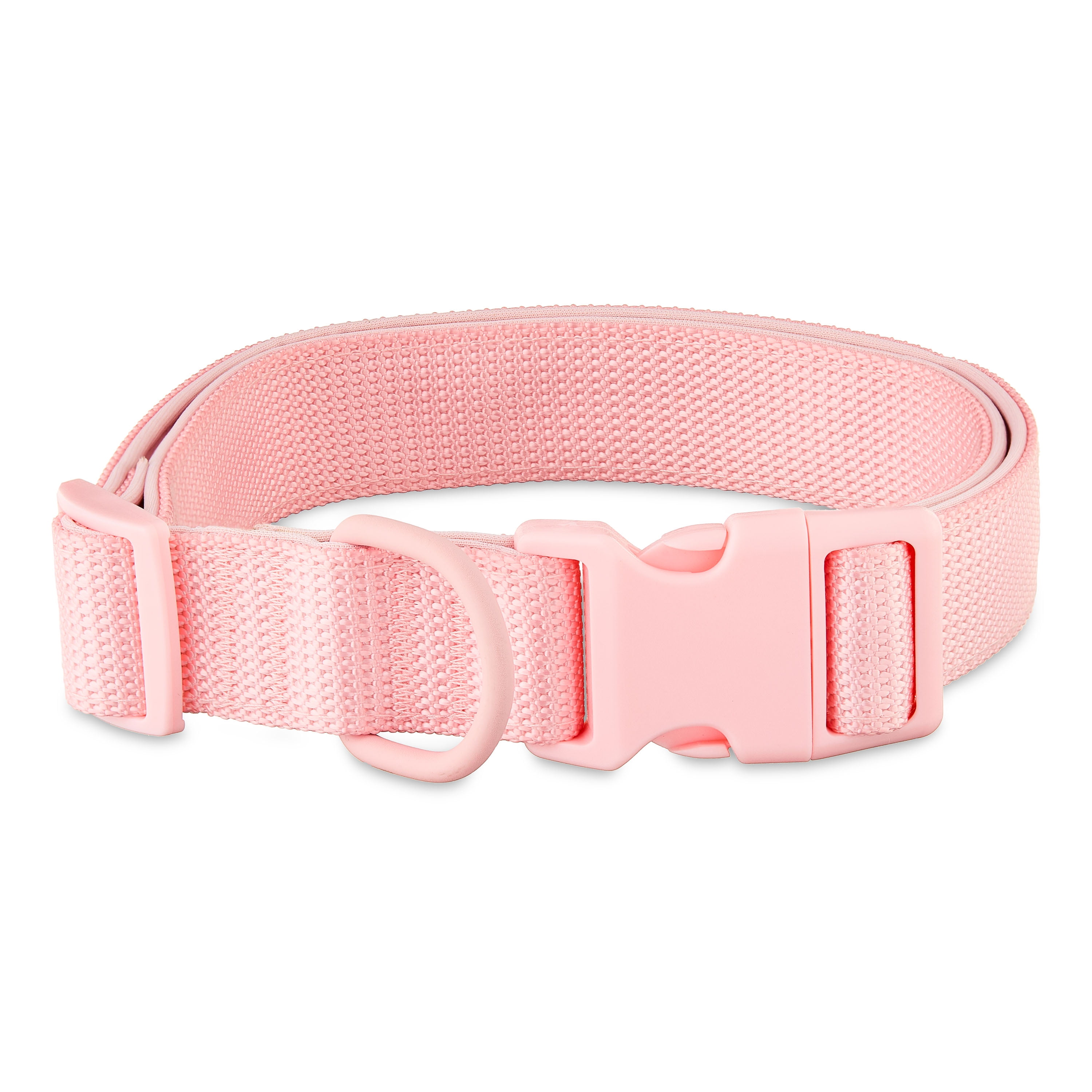 Vibrant Life Neoprene Cushioned Adjustable Dog Collar, Soft Pink, XL