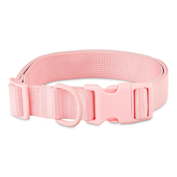 Vibrant Life Neoprene Cushioned Adjustable Dog Collar, Soft Pink, XL
