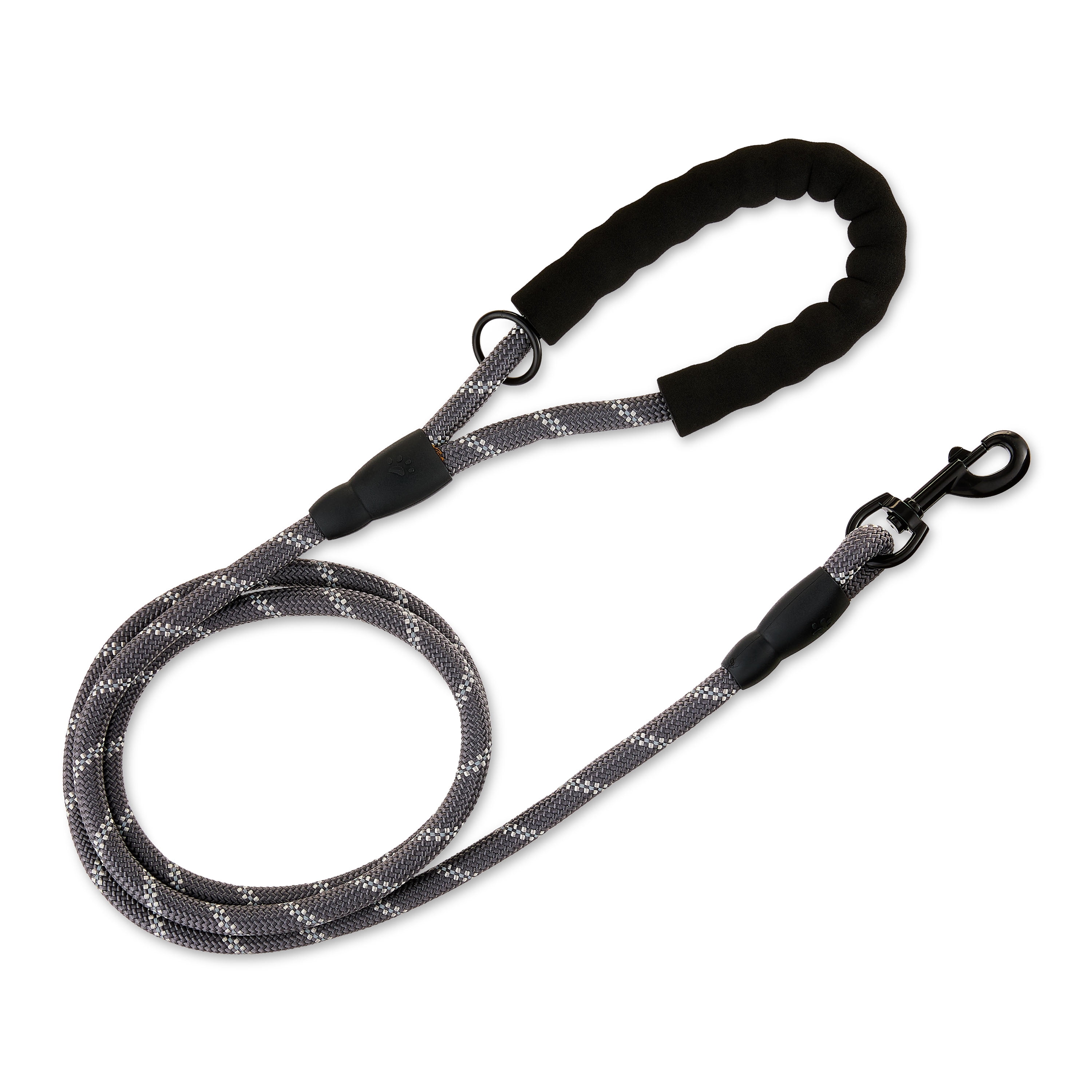Vibrant Life 6' Neoprene Cushioned Rope Dog Leash, Gray