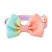 Vibrant Life Ombre 3D Bow Tie Fashion Dog Collar, Multicolored, Small