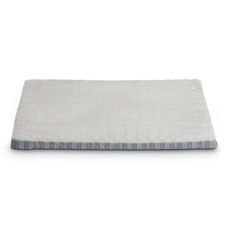 Vibrant Life Large Orthopedic Foam Dog Bed for Large Breeds, Large, 36" x 27", Grey