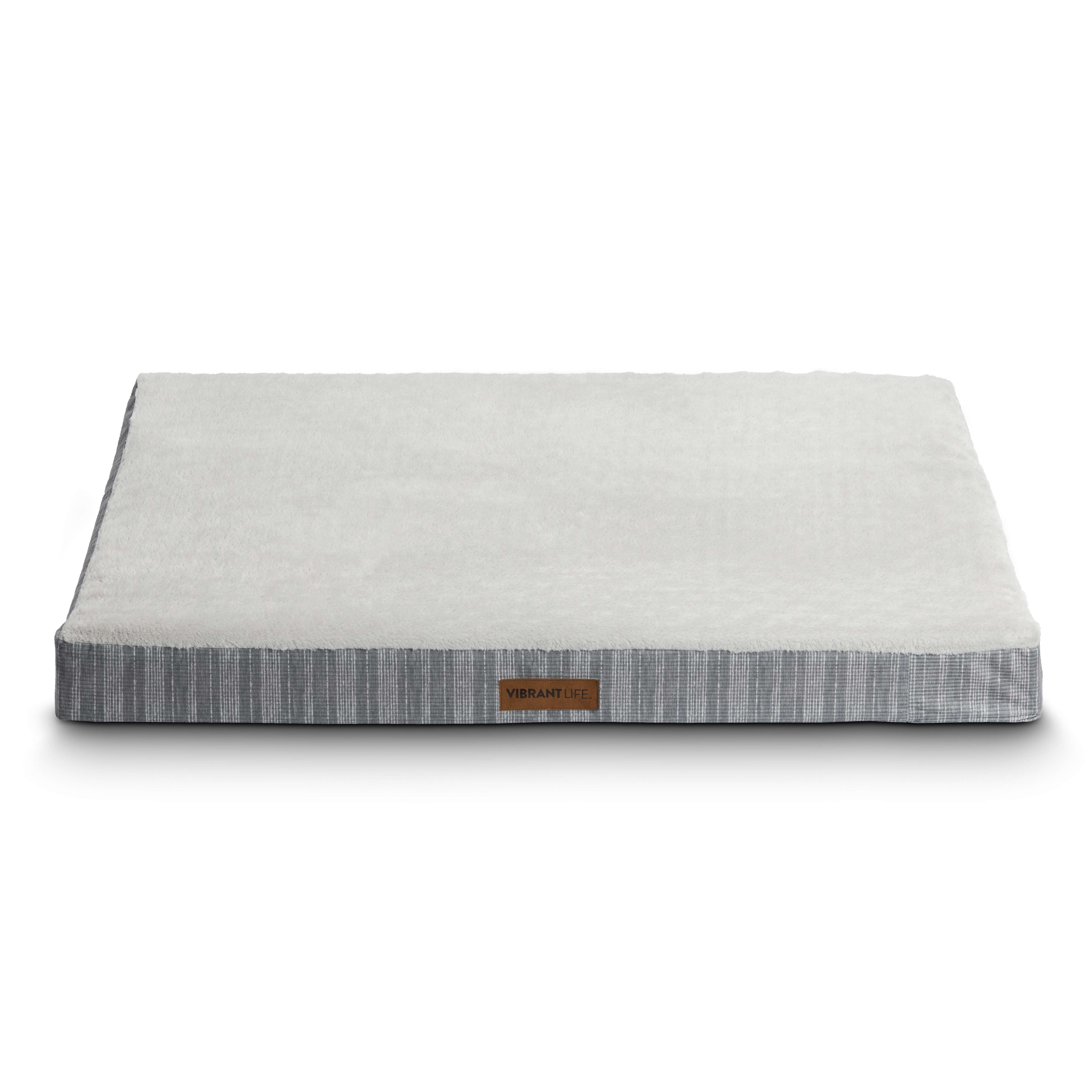 Vibrant Life Orthopedic Dog Bed, XL, Grey 41" x 31"
