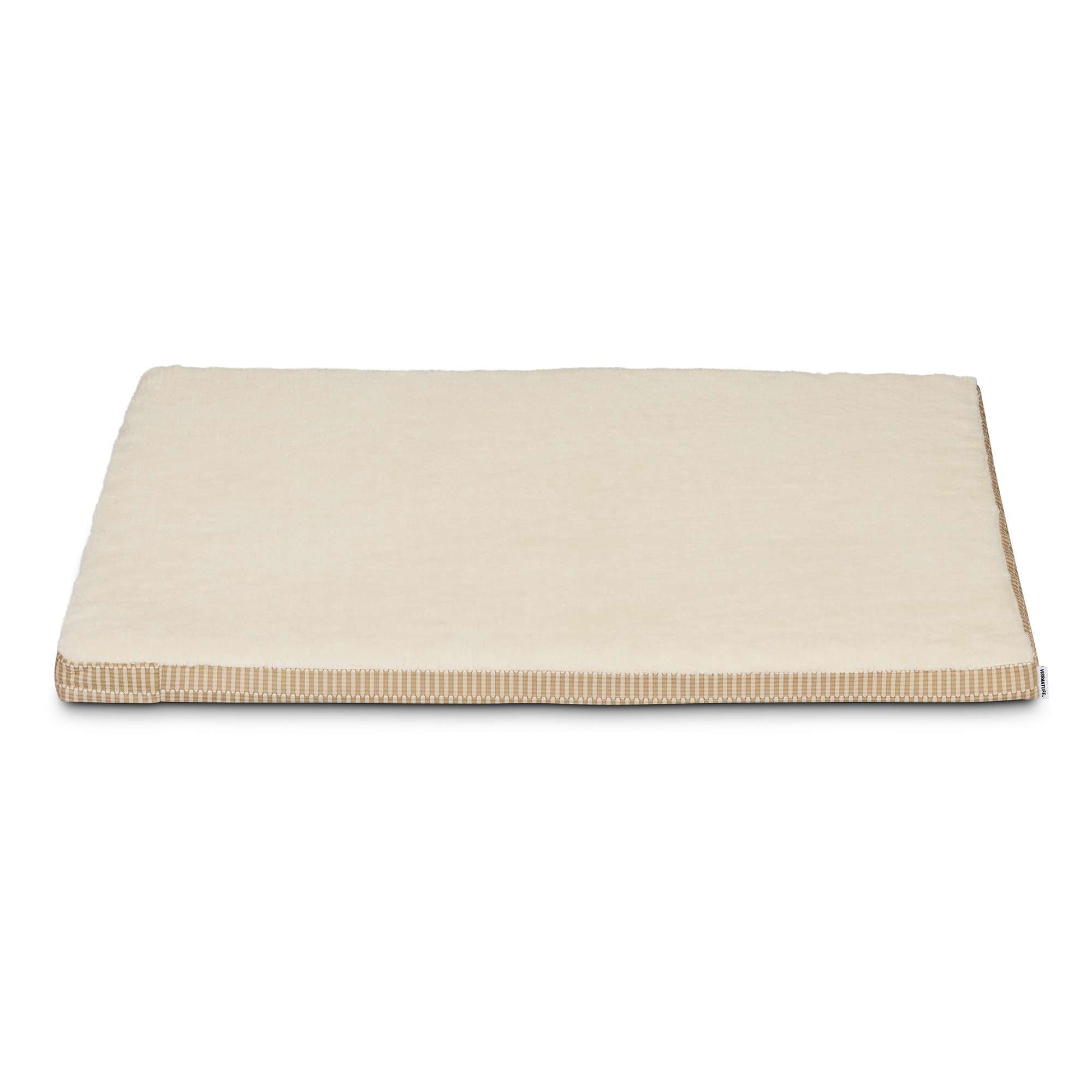 Vibrant Life Large Orthopedic Foam Dog Bed for Large Breeds, Large, 36" x 27", Tan