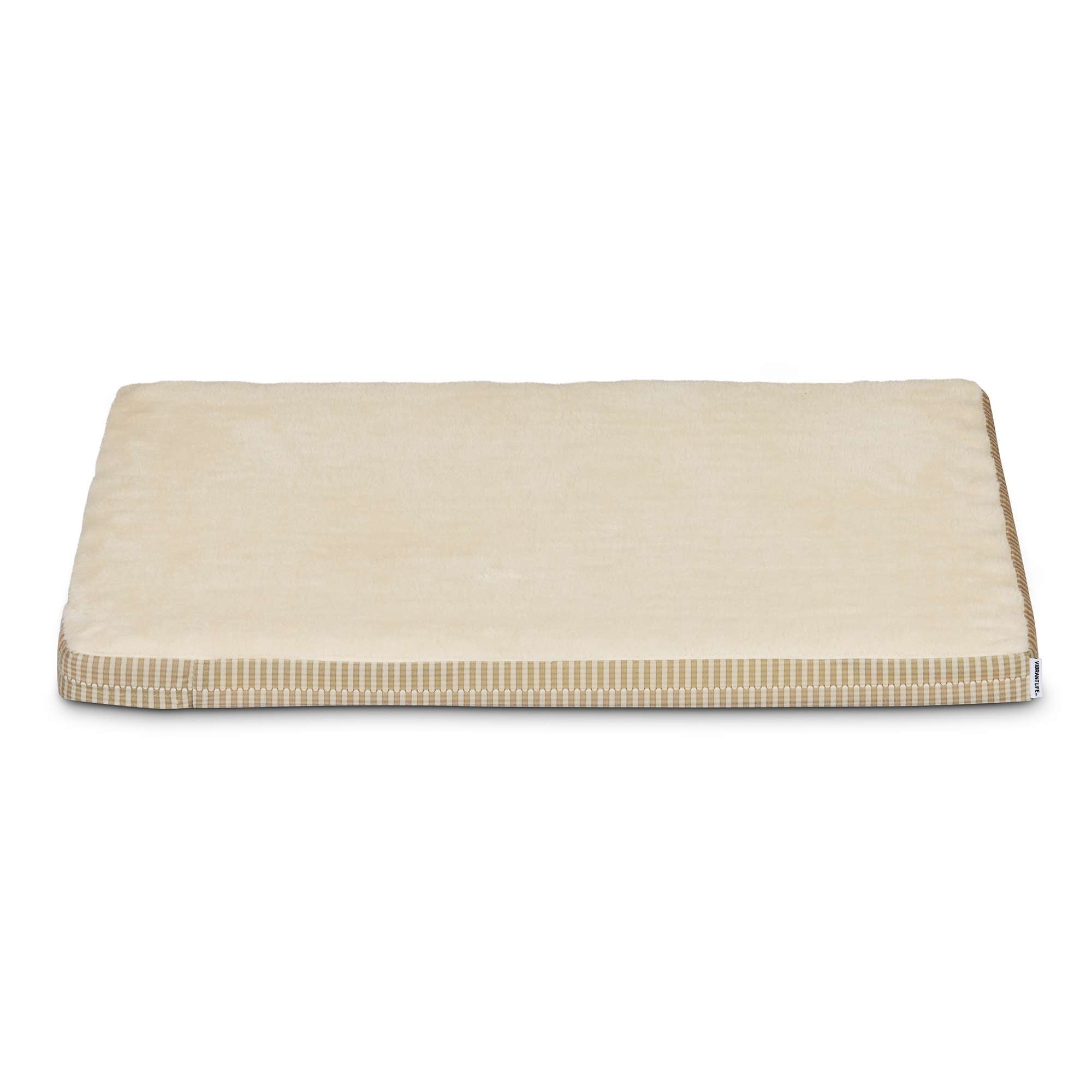 Vibrant Life Orthopedic Foam Dog Bed, Tan , Medium 29" x 20"