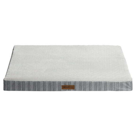 Vibrant Life Jumbo Orthopedic Foam Dog Bed for Large Breeds , Extra Large 41" x 31", Grey