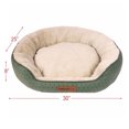 thumbnail image 1 of Vibrant Life Oval Cuddler Pet Bed, Medium, Green, 30" x 25" x 8", 1 of 5