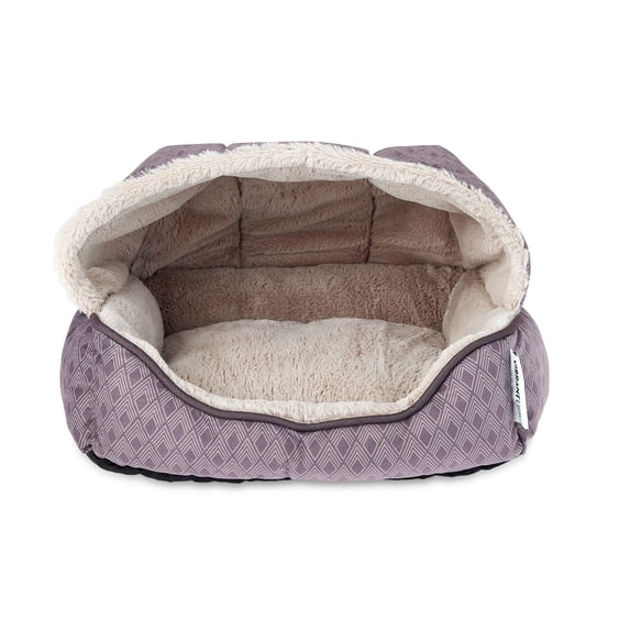 Vibrant Life Oval Small Cuddler Dog Bed, Taupe