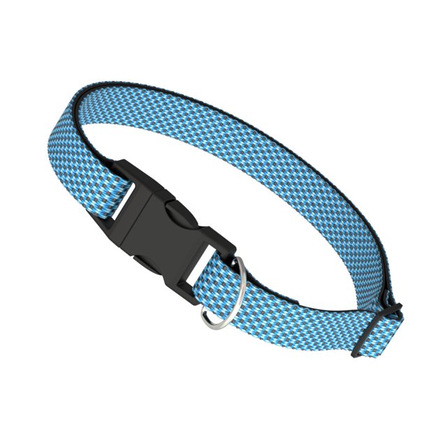 Vibrant Life Padded Dog Collar, Medium, Blue