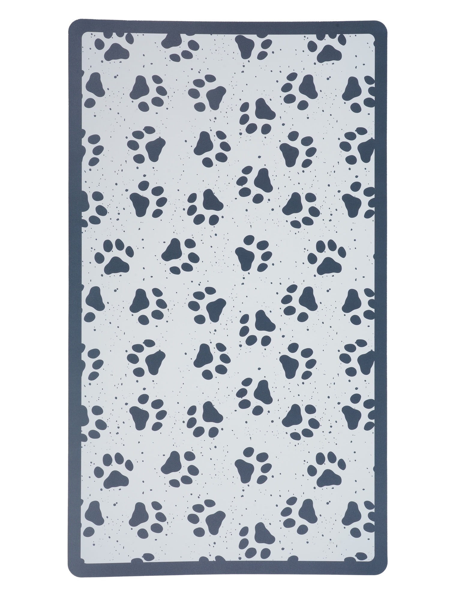 Vibrant Life Paw Print Vinyl Dog Food Placemat
