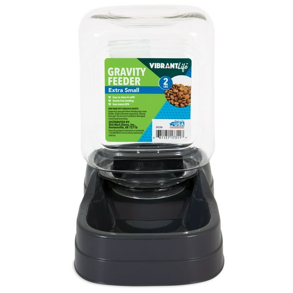 Vibrant Life Pet Gravity Pet Feeder, X-Small , 2 lb