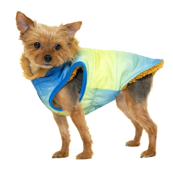Vibrant Life Pet Hooded Jacket, Blue Ombre, XS