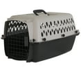 thumbnail image 1 of Vibrant Life Pet Portable Kennel for Dogs, Hard-Sided Travel Carrier, Durable, Metal Door, Black & Grey, For Pets up to 15 lbs, 23" L x 15.2" W x 11.8" H, 1 of 13