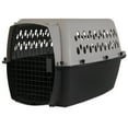 thumbnail image 1 of Vibrant Life Pet Portable Kennel for Dogs, Hard-Sided Travel Carrier, Durable, Metal Door, Black & Grey, For Pets 20-30 lbs, 28" L x 20.5" W x 21.5" H, 1 of 12