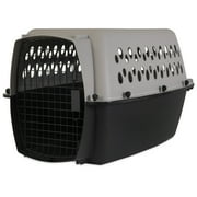Vibrant Life Pet Portable Kennel for Dogs, Hard-Sided Travel Carrier, Durable, Metal Door, Black & Grey, For Pets 20-30 lbs, 28" L x 20.5" W x 21.5" H