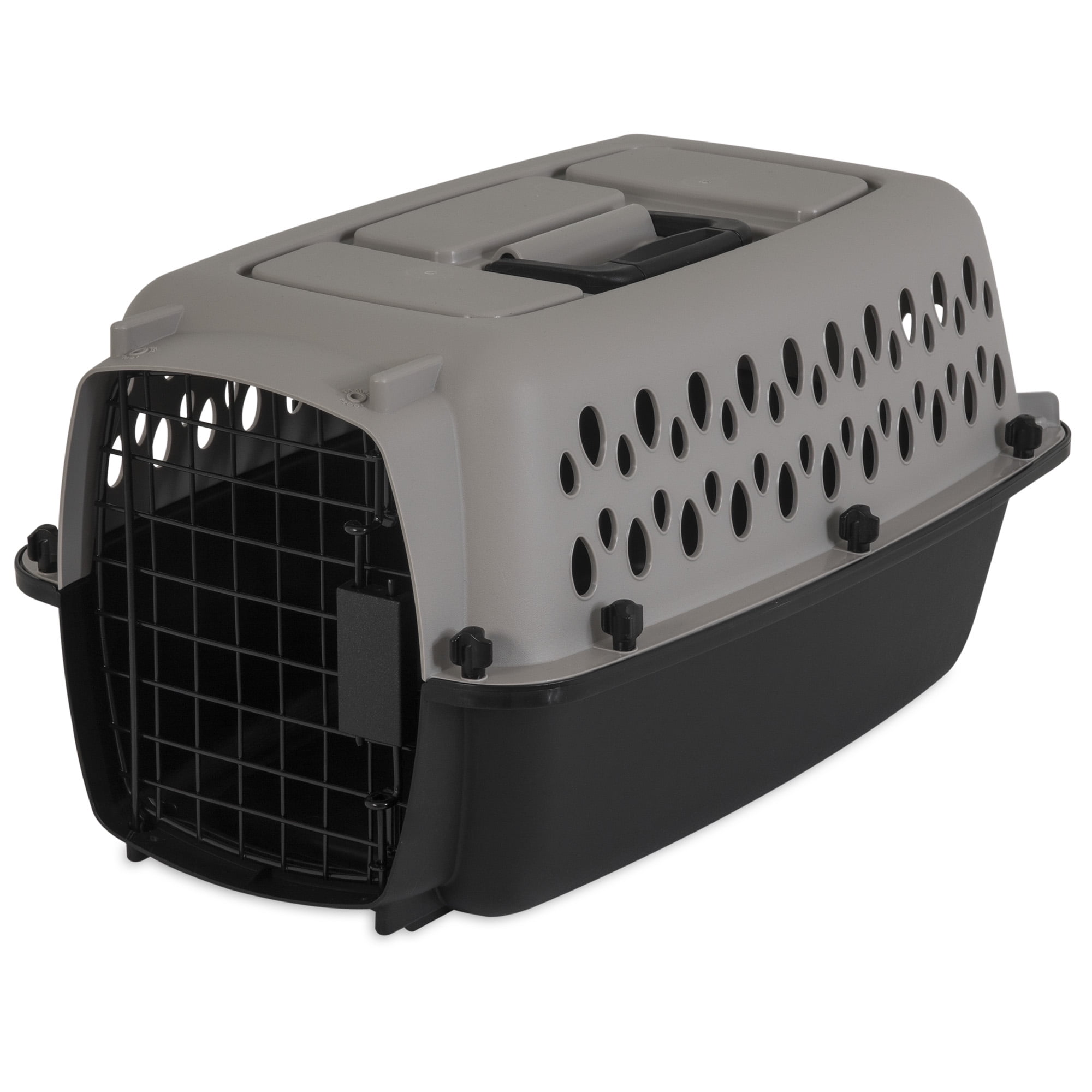 Sportpet Small 19 Collapsible Plastic Pet Kennel, Pet Carrier, Dog, Cat, Small Animal