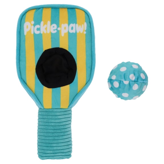 Vibrant Life Pickleball Dog Toy with Spikey Ball, Chew Level 2, 2 Pieces