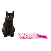 Vibrant Life Halloween Cat Toy, Boo Ghosts Cat Kicker Toy with Feather, Plush, Pink, 16"