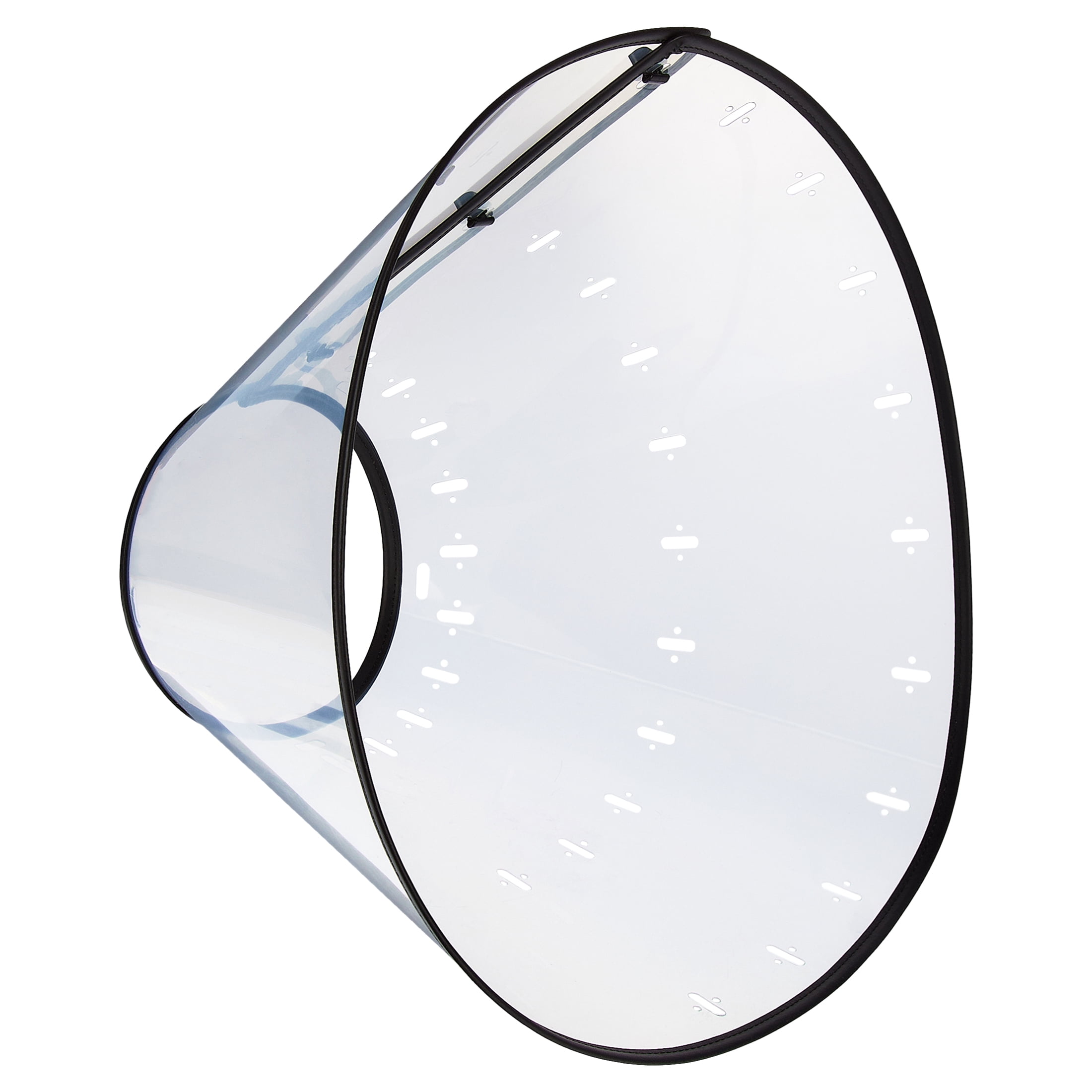 Vibrant Life Plastic Adjustable Pet Recovery E-Collar Cone for Dogs and Cats, Clear, XL