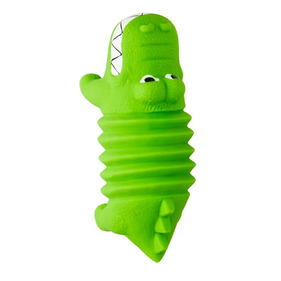 Vibrant Life Play Buddy Gator Latex Chew Dog Toys, Green