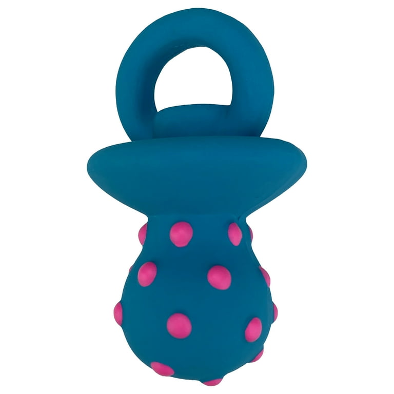 Vibrant Life Playful Buddy Pacifier Dog Toy Latex with Plush Filling Chew Level 1 Walmart