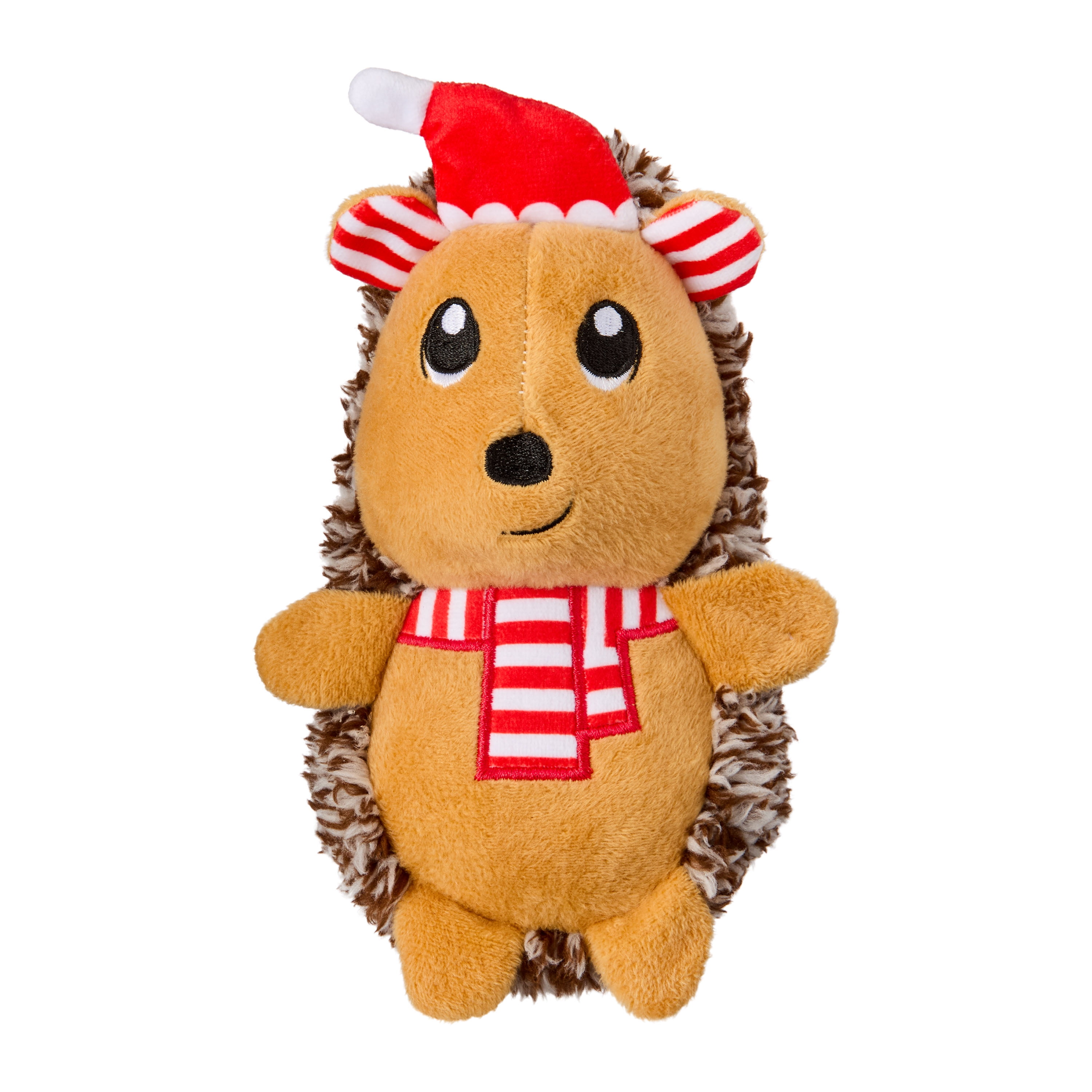 Walmart discount codes: Vibrant Life Plush Dog Toy with Squeaker, Buffalo Plaid Hedgehog