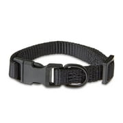 Vibrant Life Polyester Adjustable Collar for Dogs, Black, X-Small