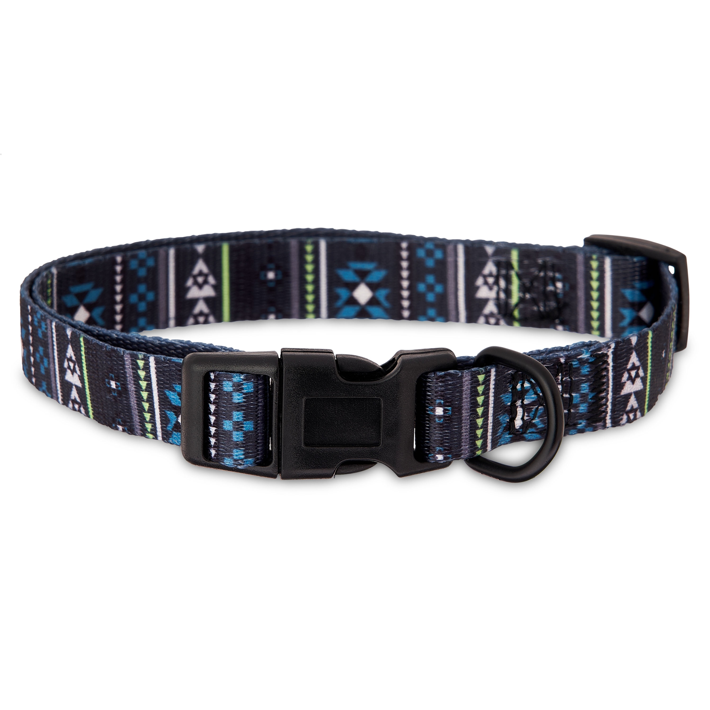Vibrant Life Polyester Aztec Adjustable Collar for Dogs Blue